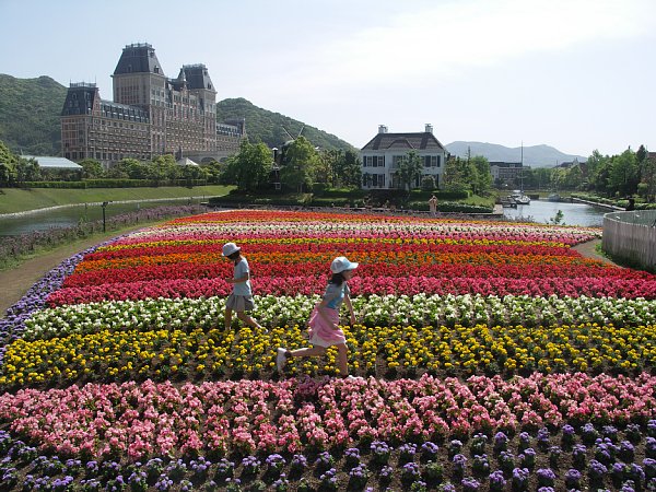 キンデルダイクの花畑