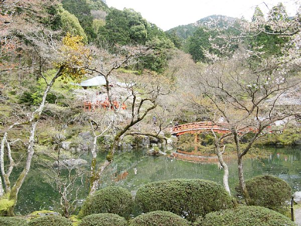 池越しの弁天堂