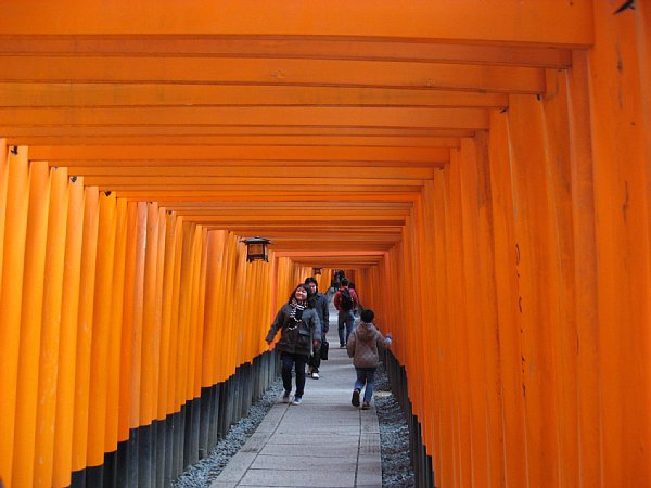 千本鳥居内部