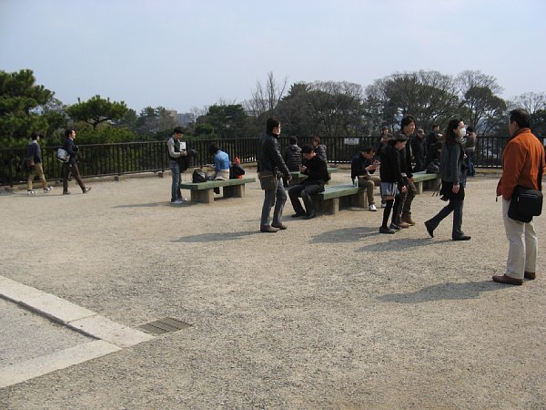 天守台の上