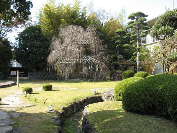 美術館別館前の庭