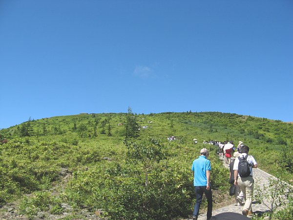 山頂展望台への登山道